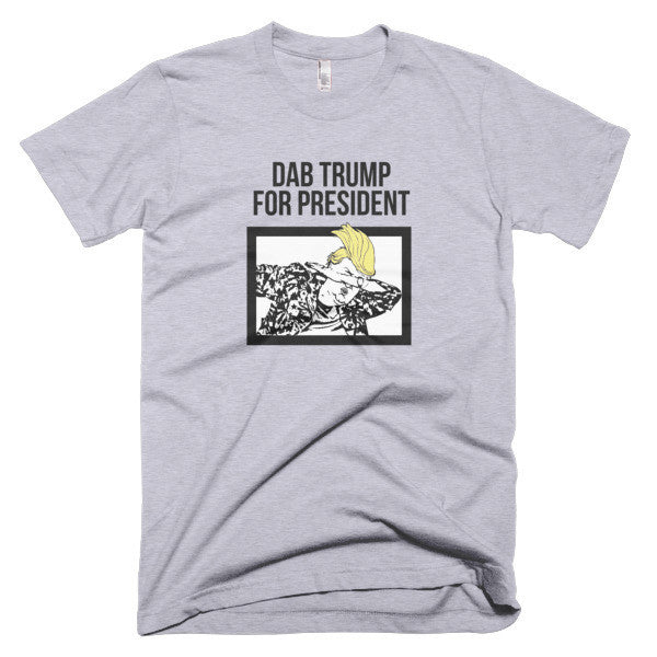 "Dab Trump for President" Short Sleeve T-Shirt (Unisex) -  - Heather Grey / XS - srce threads - 4