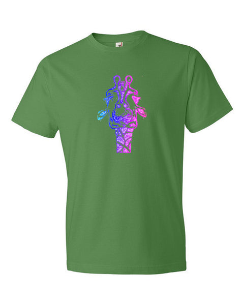 Short Sleeve Trippy Giraffe T-Shirt -  - Green Apple / S - srce threads - 4