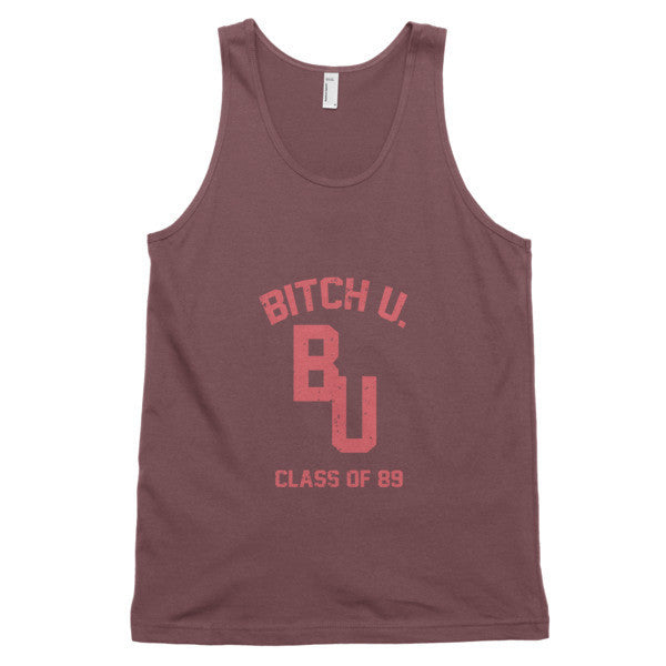 Classic "Bitch U. Class of 89'" Large Decal Vintage Tank Top (Unisex) -  - Truffle / XS - srce threads - 11