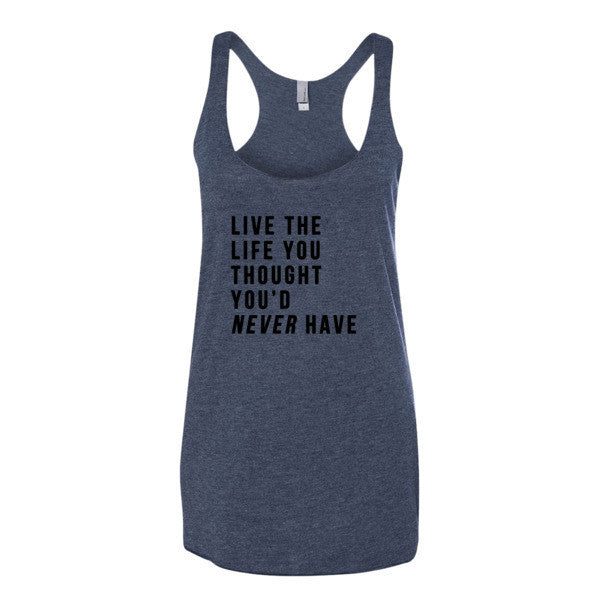 Women's Live the Life Tank Top -  - Vintage Navy / XS - srce threads - 2