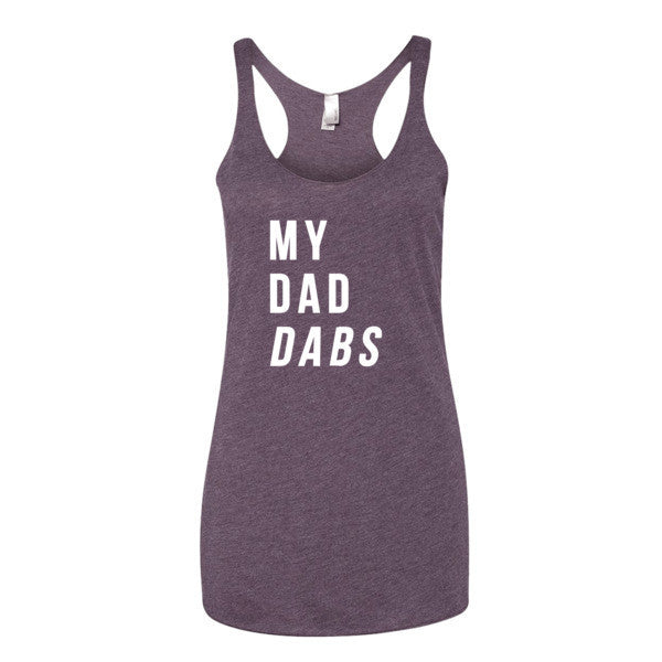 Women's My Dad Dabs Tank Top -  - Vintage Purple / XS - srce threads - 6