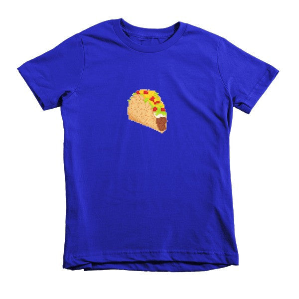 Kid's Classic 8 Bit Taco T-Shirt (Unisex) -  - Lapis / 2yrs - srce threads - 8