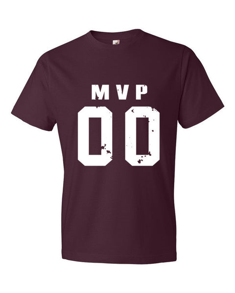 MVP Double Zero White Short sleeve t-shirt -  - Maroon / S - srce threads - 7