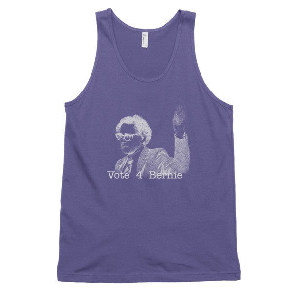 Classic Negative Bernie Rally Tank Top (Unisex) - Vintage Throwback Style Rally Design -  - Purple / XS - srce threads - 5