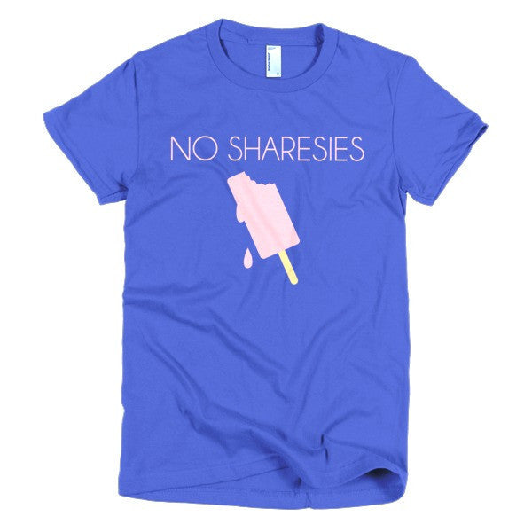 Women's "No Sharesies" Summer Drip Vintage Ice Cream Racerback T-Shirt -  - Royal Blue / S - srce threads - 12
