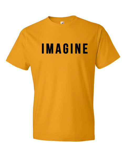 Short Sleeve Imagine Graphic T-Shirt -  - Gold / S - srce threads - 14