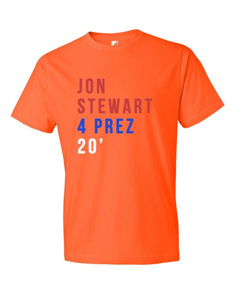 Short Sleeve Jon Stewart 4 Prez 20' T-shirt (Unisex) -  - Orange / S - srce threads - 13