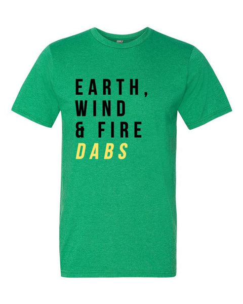 Short Sleeve Earth Wind Fire Dabs T-Shirt -  - Heather Green / S - srce threads - 8
