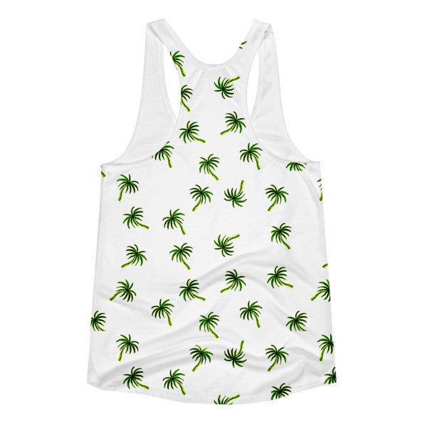 Women's Classic Trip Trop Green Summer Racerback Tank Top -  -  - srce threads - 2