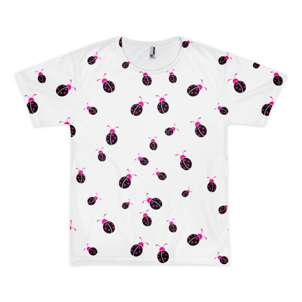 Short Sleeve Neon Pink Ladybug T-Shirt (Unisex) -  - XS - srce threads - 1