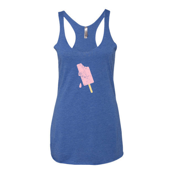 Women's "Summer Drip" Vintage Ice Cream Racerback Tank Top -  - Vintage Royal / XS - srce threads - 7