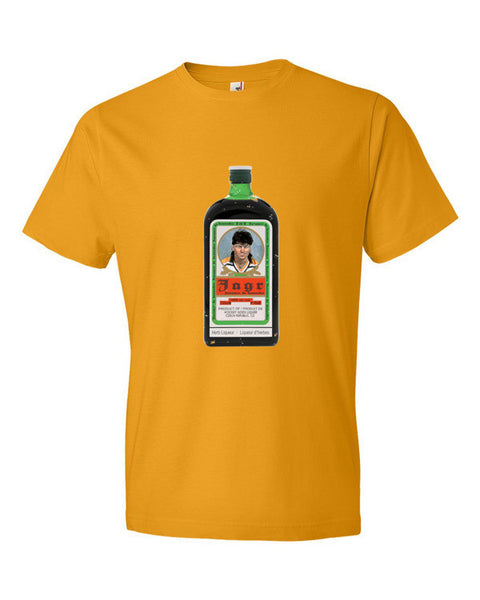 "Jagr - Liquer of the Hockey Gods" Short Sleeve T-Shirt (Unisex) -  - Gold / S - srce threads - 14