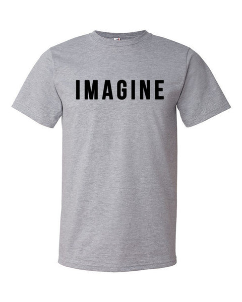 Short Sleeve Imagine Graphic T-Shirt -  - Heather Grey / S - srce threads - 2