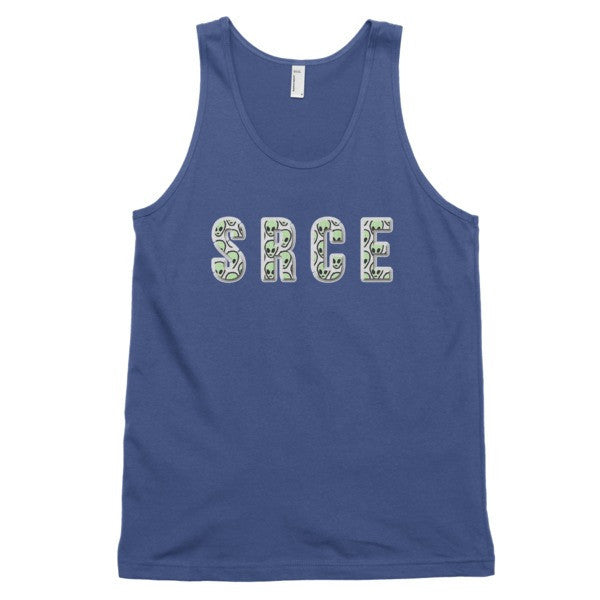 Classic SRCE Alien Green Over Design Tank Top (Unisex) -  - Lapis / XS - srce threads - 7