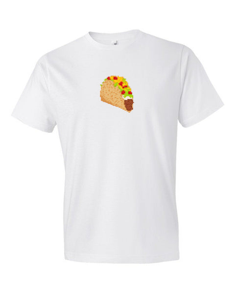 Digital Retro 8 Bit Taco Shirt -  - White / S - srce threads - 7