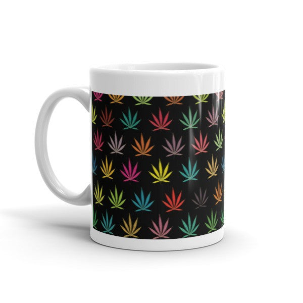 Black Out Pop Neon Pot Leaf "Wake n Bake Mug -  -  - srce threads - 2