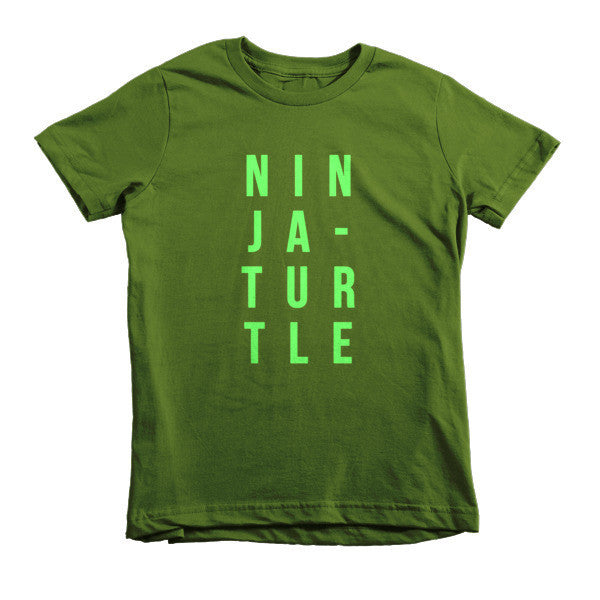 Short Sleeve Ninja-Turtle Kids T-Shirt -  - Olive / 2yrs - srce threads - 3