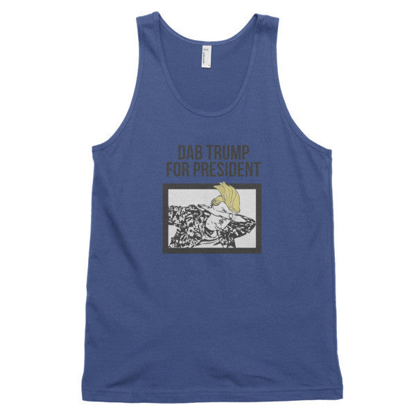 "Dab Trump for President" Classic Tank Top (Unisex) -  - Lapis / XS - srce threads - 4