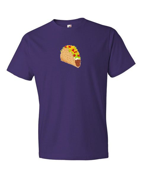 Digital Retro 8 Bit Taco Shirt -  - Purple / S - srce threads - 3