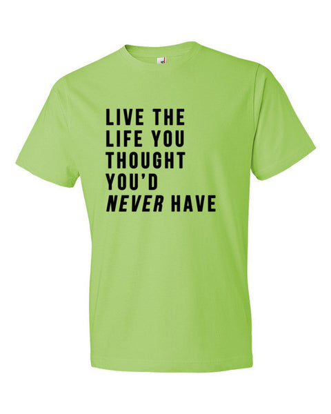 Short Sleeve Live the Life T-Shirt -  - Key Lime / S - srce threads - 2