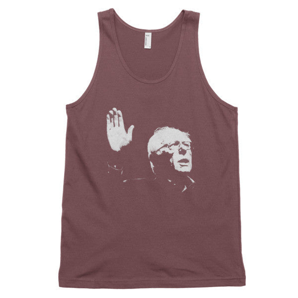 Classic Bernie Sketch Portrait Tank Top (Unisex) - Vintage Throwback Style Rally Design -  - Truffle / XS - srce threads - 11