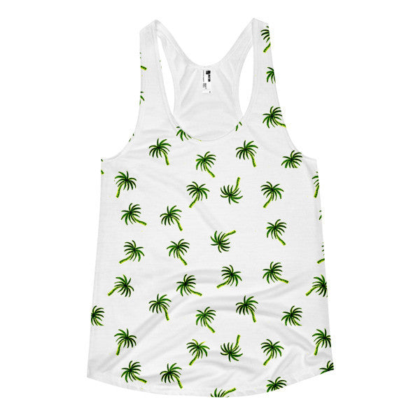 Women's Classic Trip Trop Green Summer Racerback Tank Top -  - XS - srce threads - 1