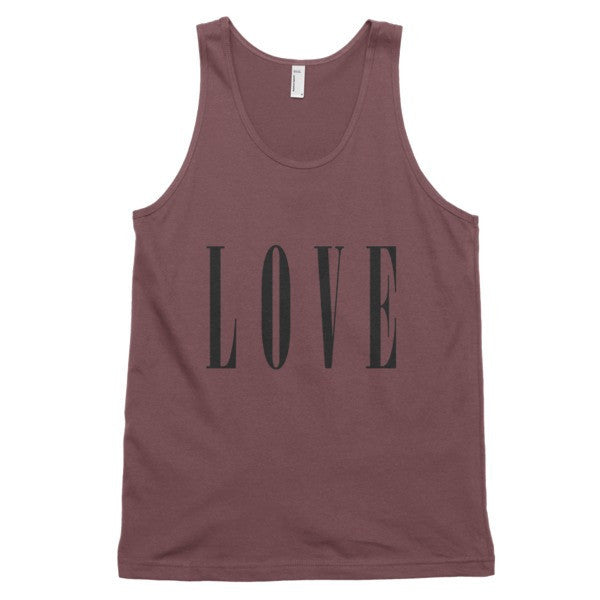 Classic LOVE Tank Top (Unisex) -  - Truffle / XS - srce threads - 10