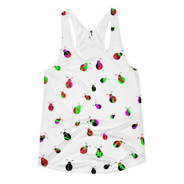 Women's Carnivale Bug Pop Neon Summer Racerback Tank -  - XS - srce threads - 1