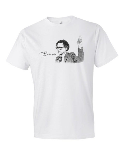 Short Sleeve Vintage Bernie Scripture Portrait Rally T-Shirt - Vintage Throwback Style Rally Design -  - White / S - srce threads - 1