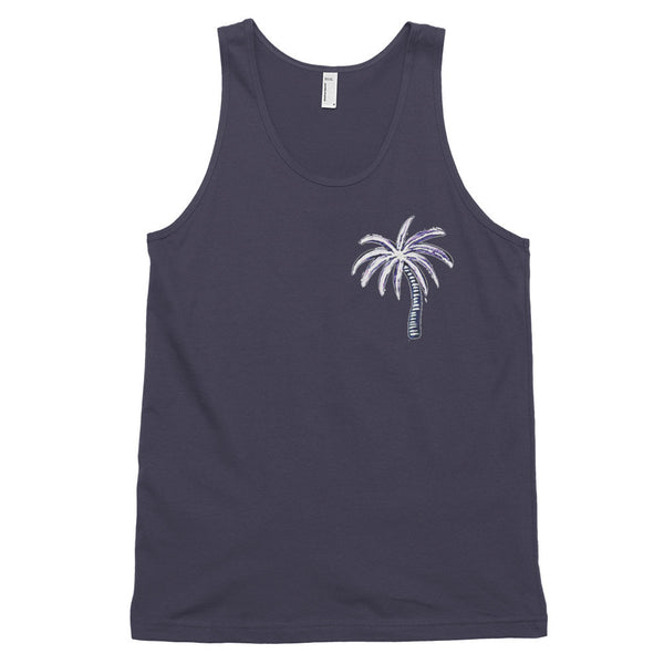 "Negative Neon Palm" Classic Tank Top (unisex)