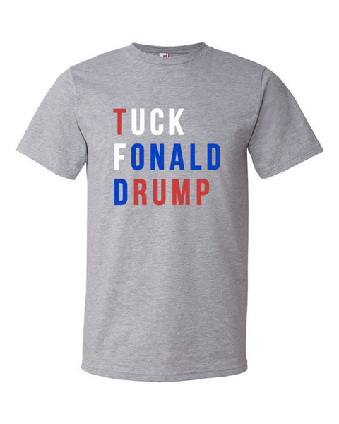 Tuck Fonald Drump Presidential Short Sleeve T-shirt (Unisex) -  - Heather Grey / S - srce threads - 10