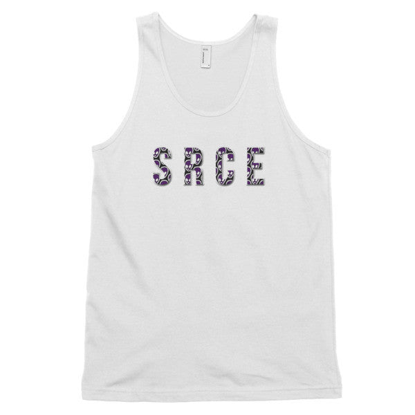 Classic SRCE Alien Purple Over Design Tank Top (Unisex) -  - White / XS - srce threads - 1