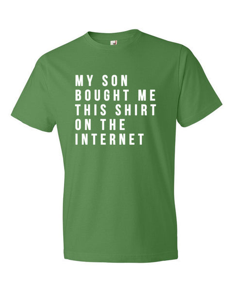 Short Sleeve White My Son Bought Me This T-Shirt -  - Green Apple / S - srce threads - 5