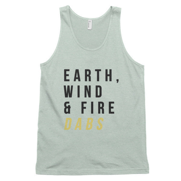 Classic Earth Wind Fire Dabs Tank Top (Unisex) -  - Ash Grey Sea Foam / XS - srce threads - 8