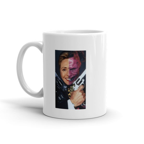 "2 Face Hillary" Mug -  -  - srce threads - 2