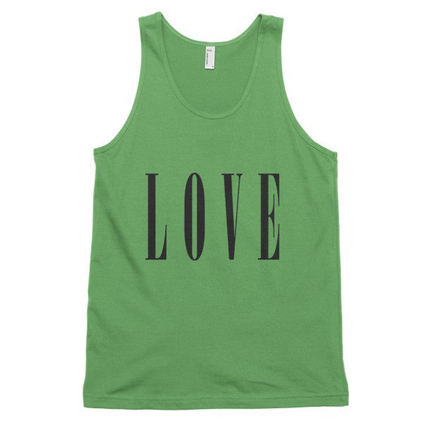 Classic LOVE Tank Top (Unisex) -  - Grass / XS - srce threads - 9