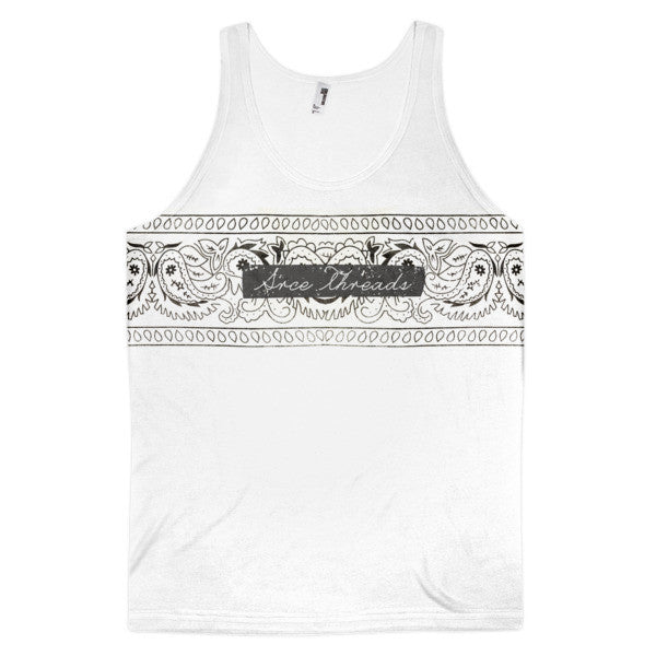 Classic Fit SRCE Brand Center Bandana Black Tank Top (Unisex) -  - XS - srce threads - 1