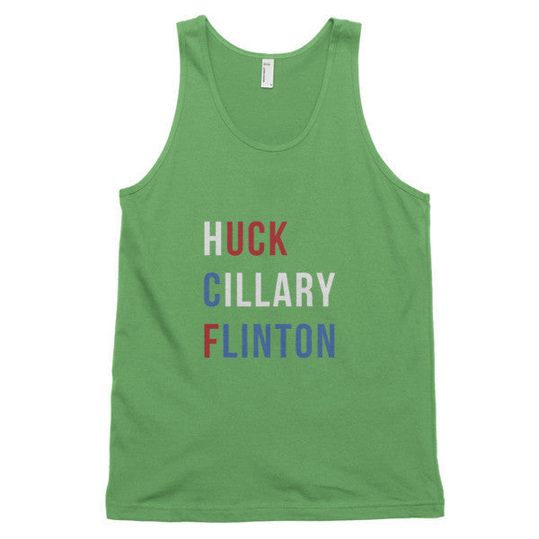"Huck Cillary Flinton" Say What You Mean Classic Tank Top (Unisex) -  - Grass / XS - srce threads - 9
