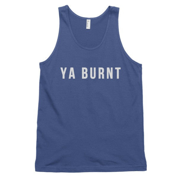 Classic Ya Burnt Graphic Tank Top (Unisex) -  - Lapis / XS - srce threads - 6