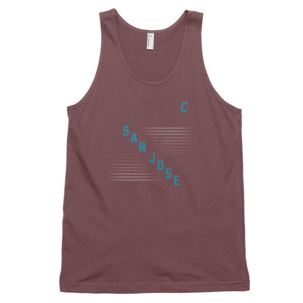 Classic "San Jose" Retro Diagonal Captain Double Zero Summer Tank Top (Unisex) -  - Truffle / XS - srce threads - 11