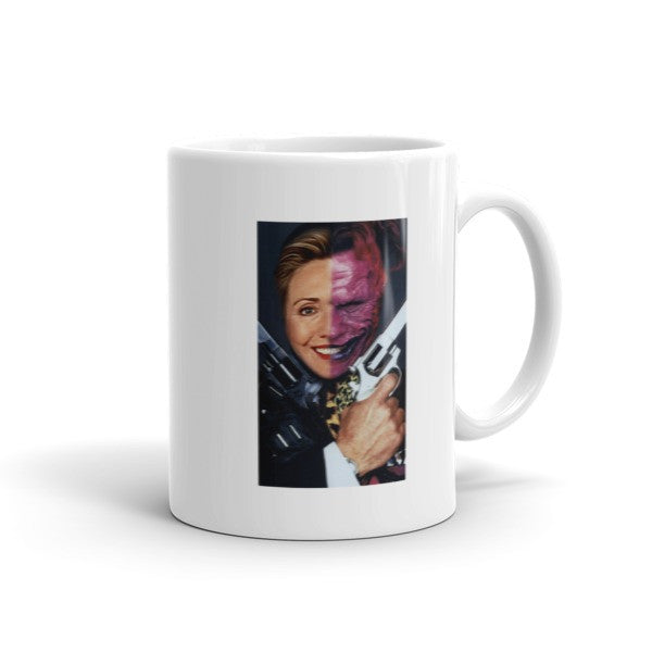 "2 Face Hillary" Mug -  - 11oz - srce threads - 1