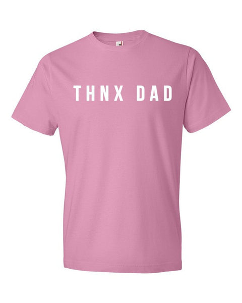Short Sleeve THNX DAD Modern Father's Day T-Shirt -  - CharityPink / S - srce threads - 13