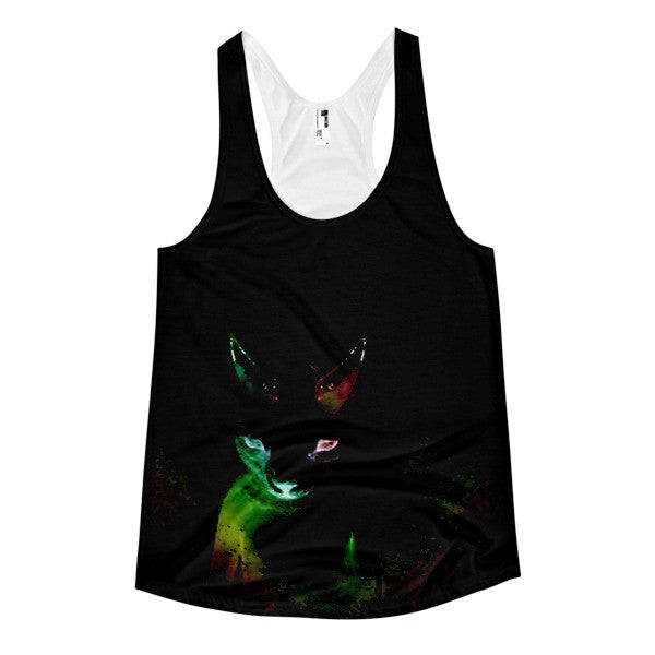 Women's Classic In The Dark of NIght Neon RGY Racerback Tank Top -  - XS - srce threads - 1