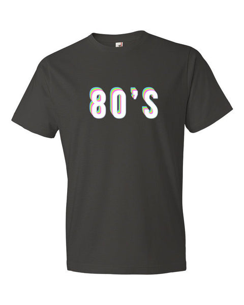 Short Sleeve 80's Retro Vintage T-shirt (Unisex) -  - Smoke / S - srce threads - 1