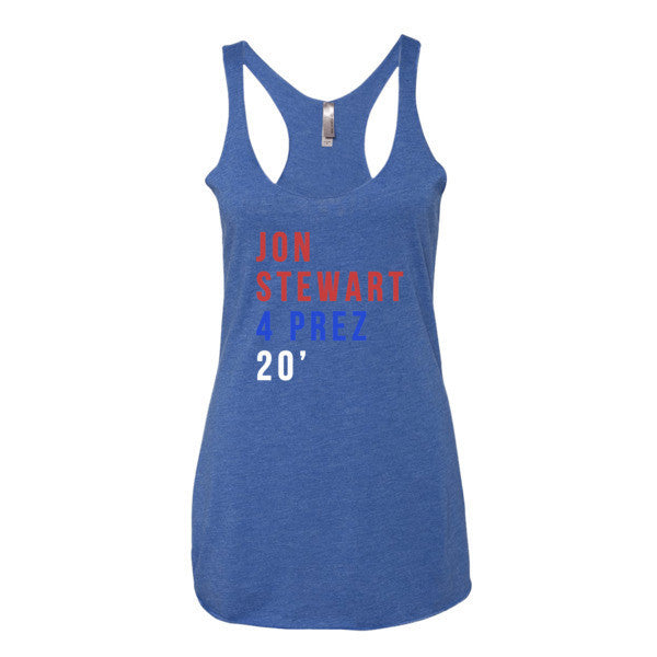 Women's Jon Stwear 4 Prez Summer Racerback Tank Top -  - Vintage Royal / XS - srce threads - 7