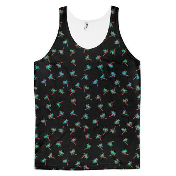 Classic Trip Trop Neon Palm Tank Top (Unisex) -  - XS - srce threads - 1
