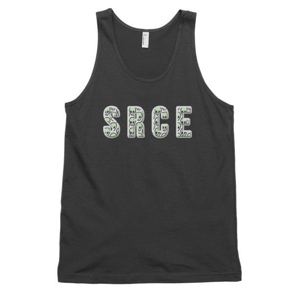 Classic SRCE Alien Green Over Design Tank Top (Unisex) -  - Black / XS - srce threads - 2