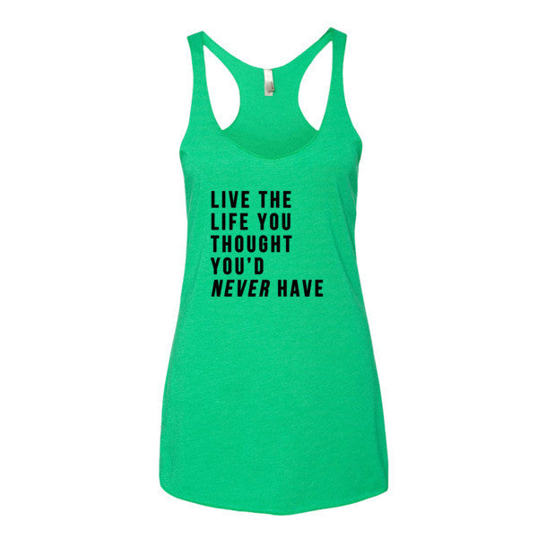 Women's Live the Life Tank Top -  - Envy / XS - srce threads - 6