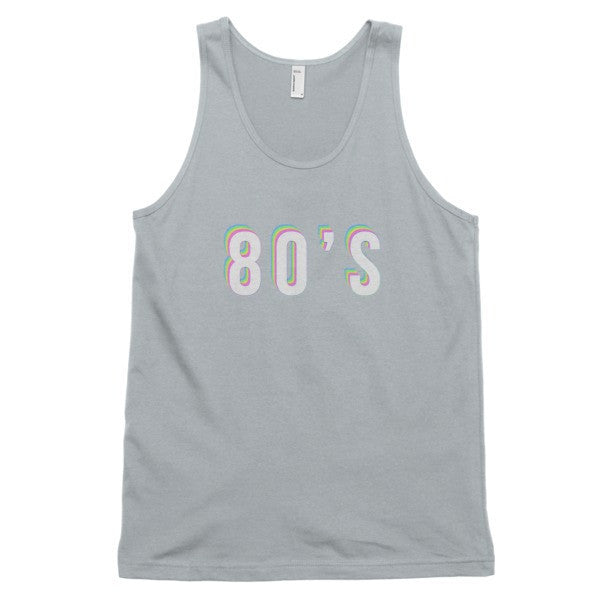 Classic Trippy 80's Tank Top (unisex) -  - New Silver / XS - srce threads - 9