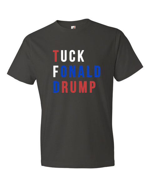 Tuck Fonald Drump Presidential Short Sleeve T-shirt (Unisex) -  - Smoke / S - srce threads - 1
